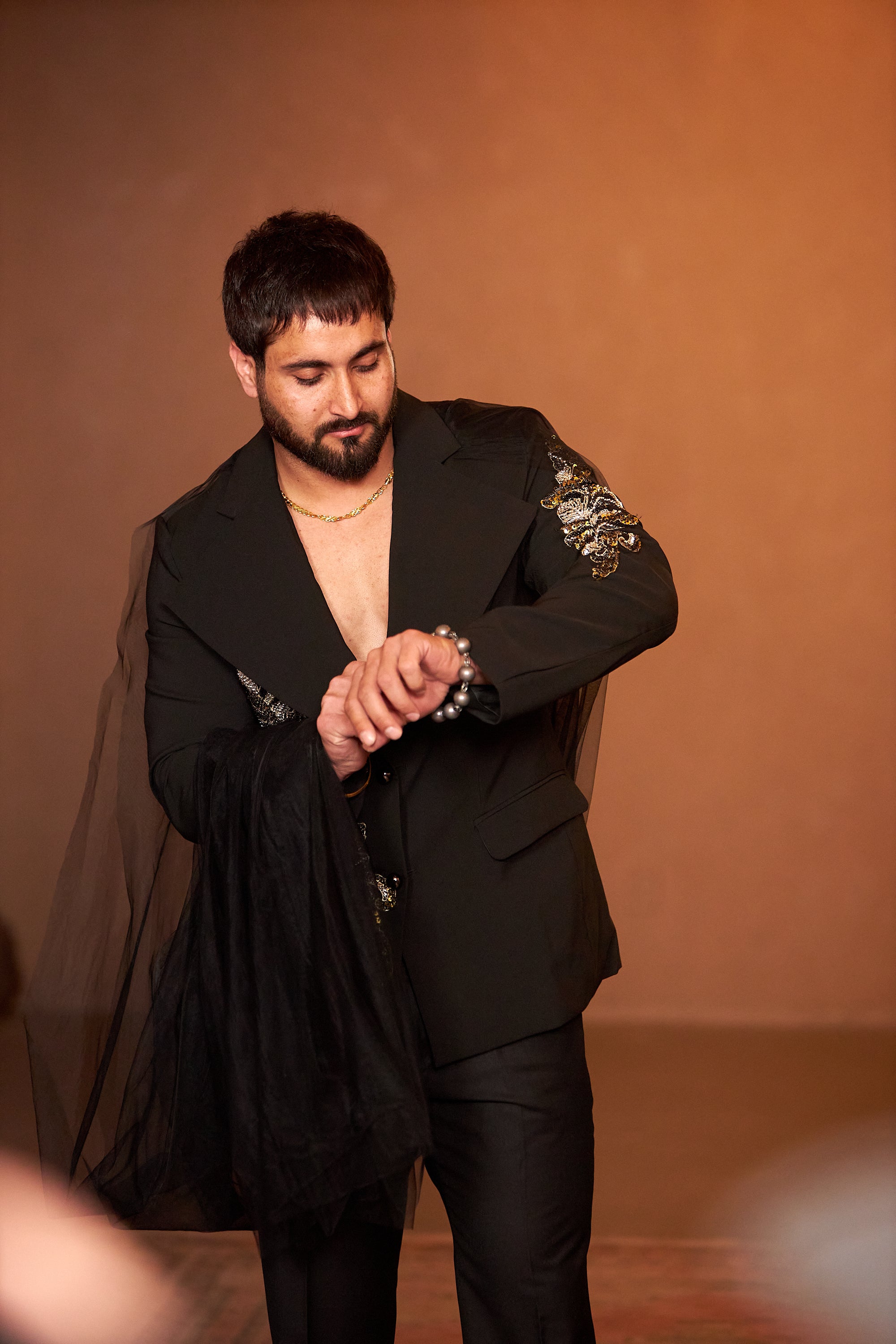 The Regent Noir Cape Blazer