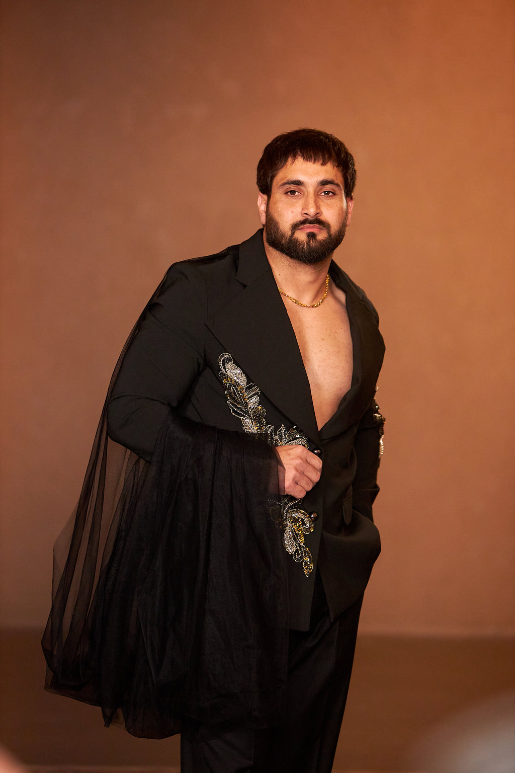 The Regent Noir Cape Blazer