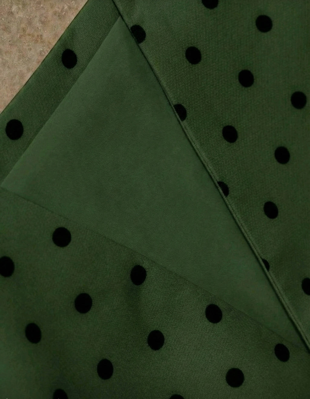 Emerald polka suit